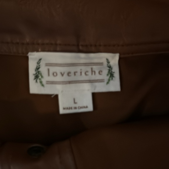 Loveriche Leather Button Mini Skirt - Picture 3 of 3
